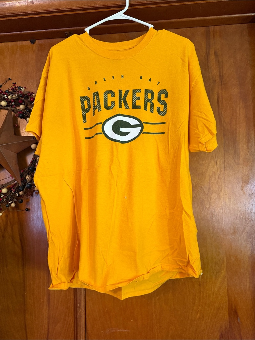 Green Bay Packers Women's Short Sleeve Tee - Gold